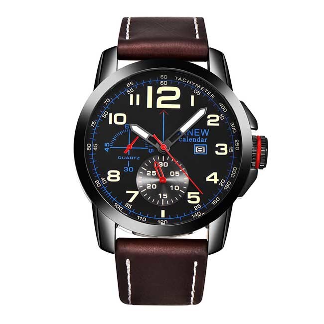 Ceas Barbatesc Quartz XINEW Sport Maro, CP9375MO, curea din piele, afisaj analog