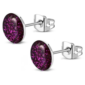 Cercei inox rotunzi mov ESL1592 - BeSpecial 10044, 0.8, Mov Cercei inox rotunzi mov ESL1592 - BeSpecial 10044, 0.8, Mov