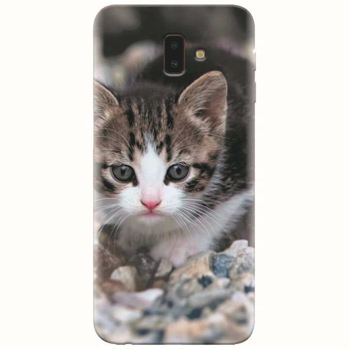Husa silicon pentru Samsung Galaxy J6 Plus, Animal Cat