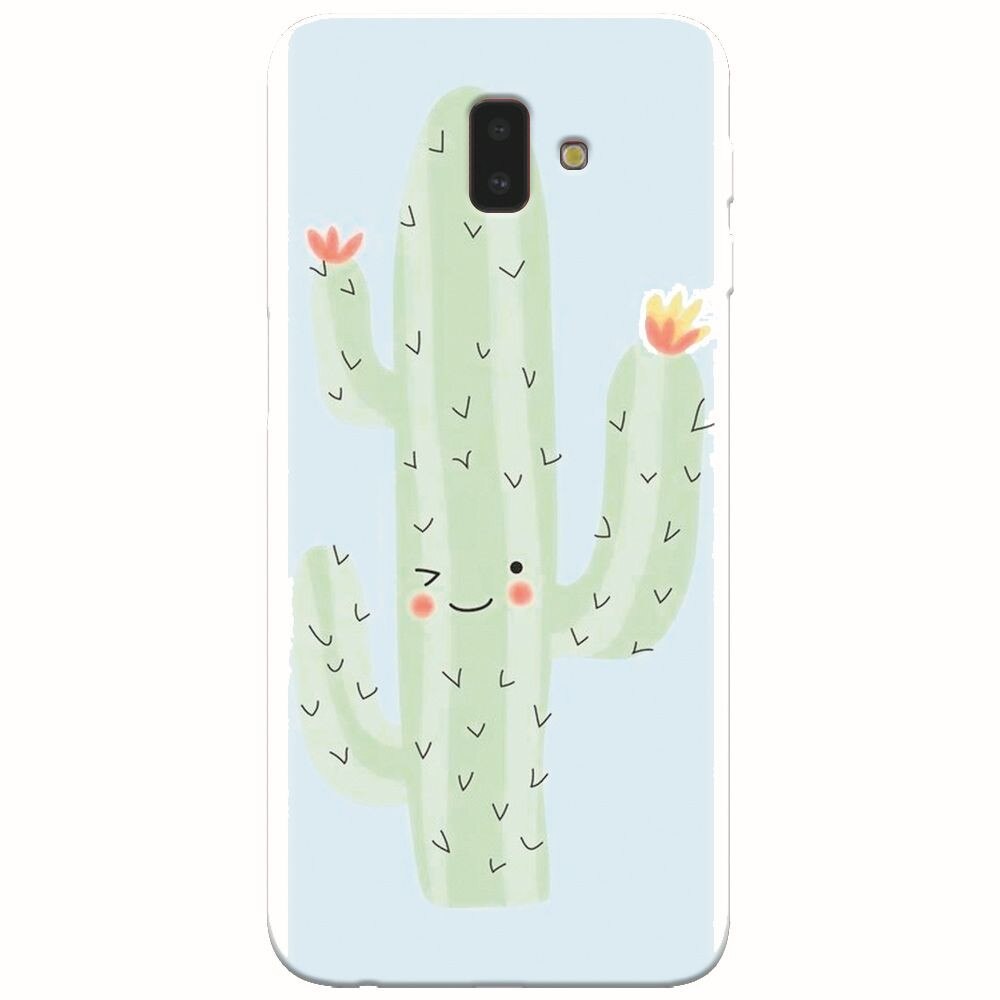 Husa silicon pentru Samsung Galaxy J6 Plus, Cactus
