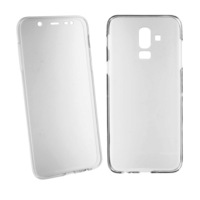 Husa Silicon 360° (Fata&Spate) pentru Samsung Galaxy J8 (2018), Transparent