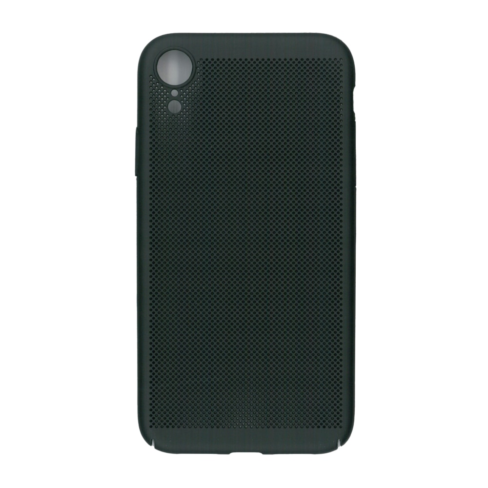 Husa de protectie spate, EuroCell Air, cu perforatii pentru iPhone XR, negru