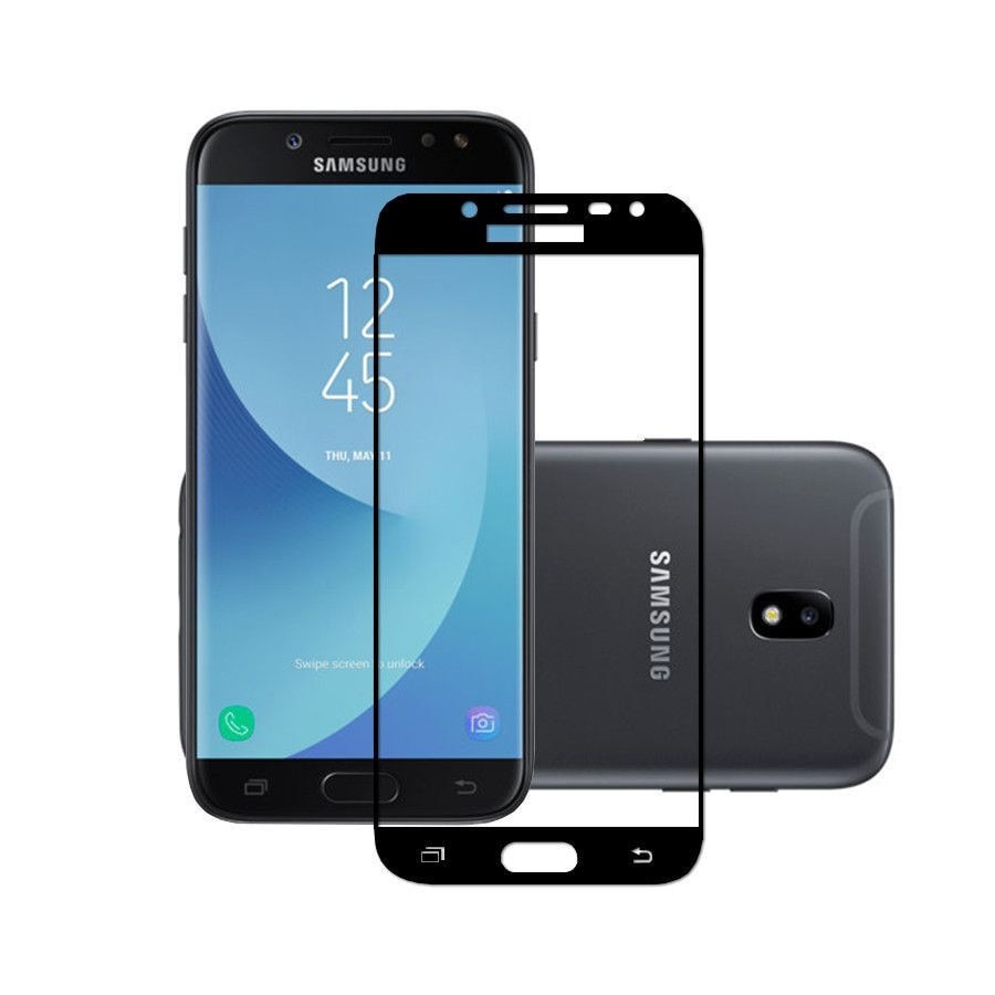 Folie protectie de sticla, duritate 9H, pentru Samsung J7 2018, negru