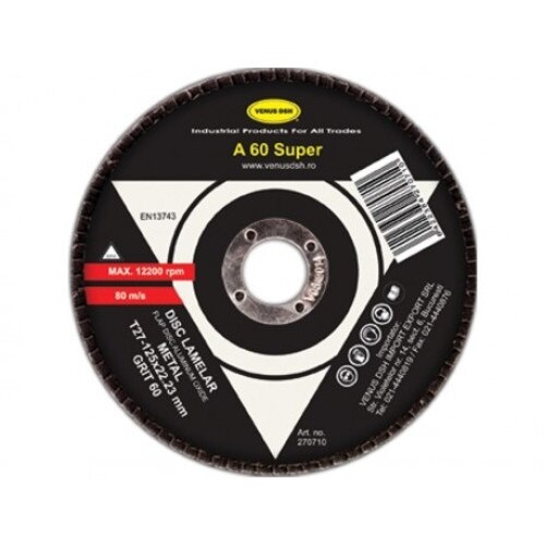 Disc lamelar frontal metal T29 -125x22.23 mm , granulatie 120