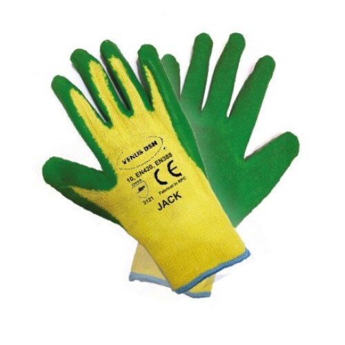 Manusi protectie , bumbac-latex 