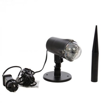 Proiector LED iMK®, Efecte multiple, 3 LED-uri RGB, multicolore, Negru Proiector LED iMK®, Efecte multiple, 3 LED-uri RGB, multicolore, Negru