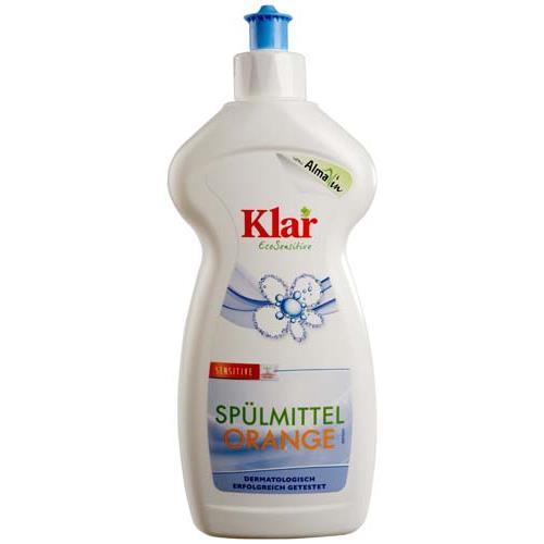 Detergent Lichid Sensitiv cu Portocala pentru Vase Bio 500ml Klar