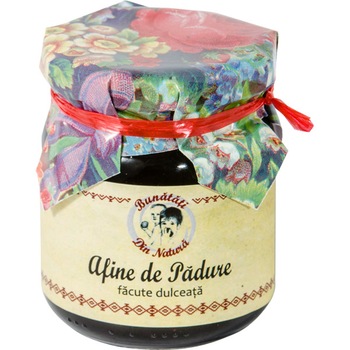 Dulceata de Afine 250gr BDN 100 naturala din fructe de padure romanesti Dulceata de Afine 250gr BDN 100 naturala din fructe de padure romanesti