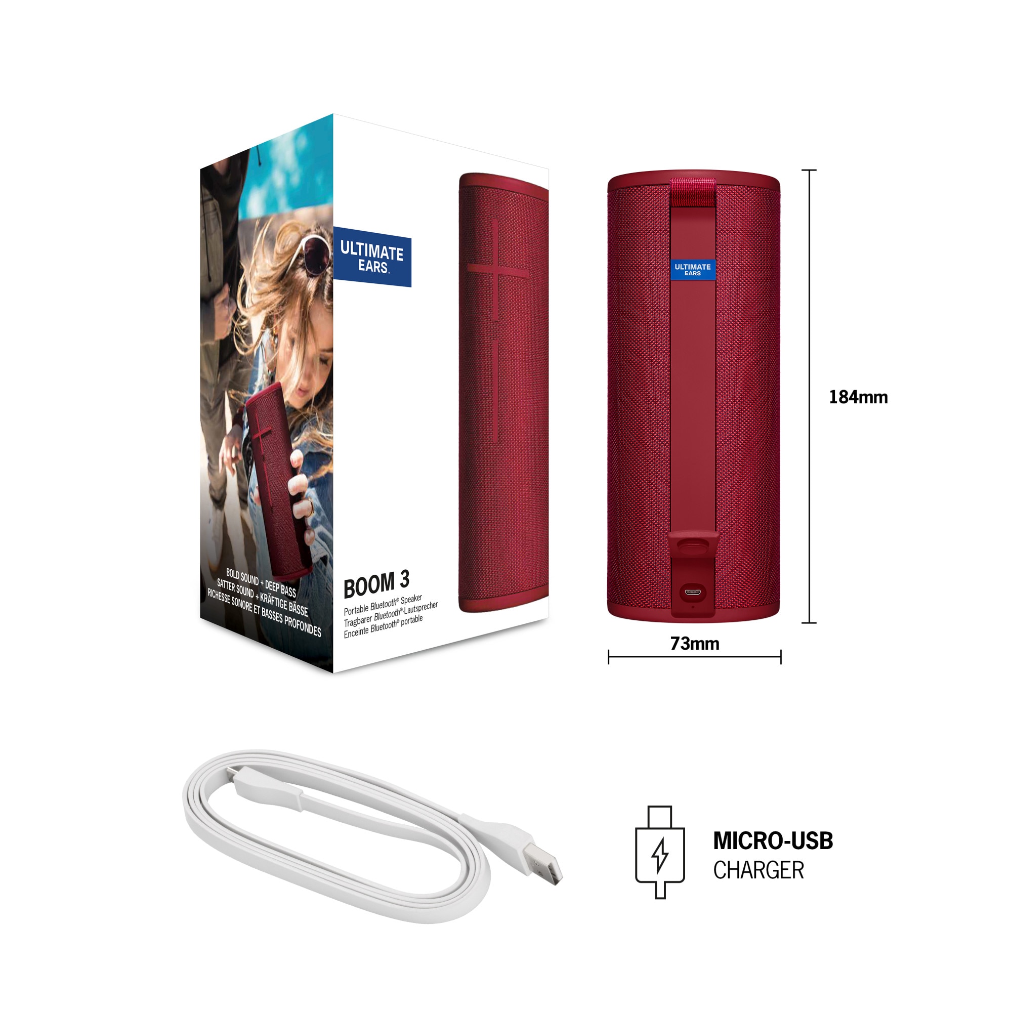 Boxa portabila Ultimate Ears BOOM 3, 984-001364, Bluetooth, IP67
