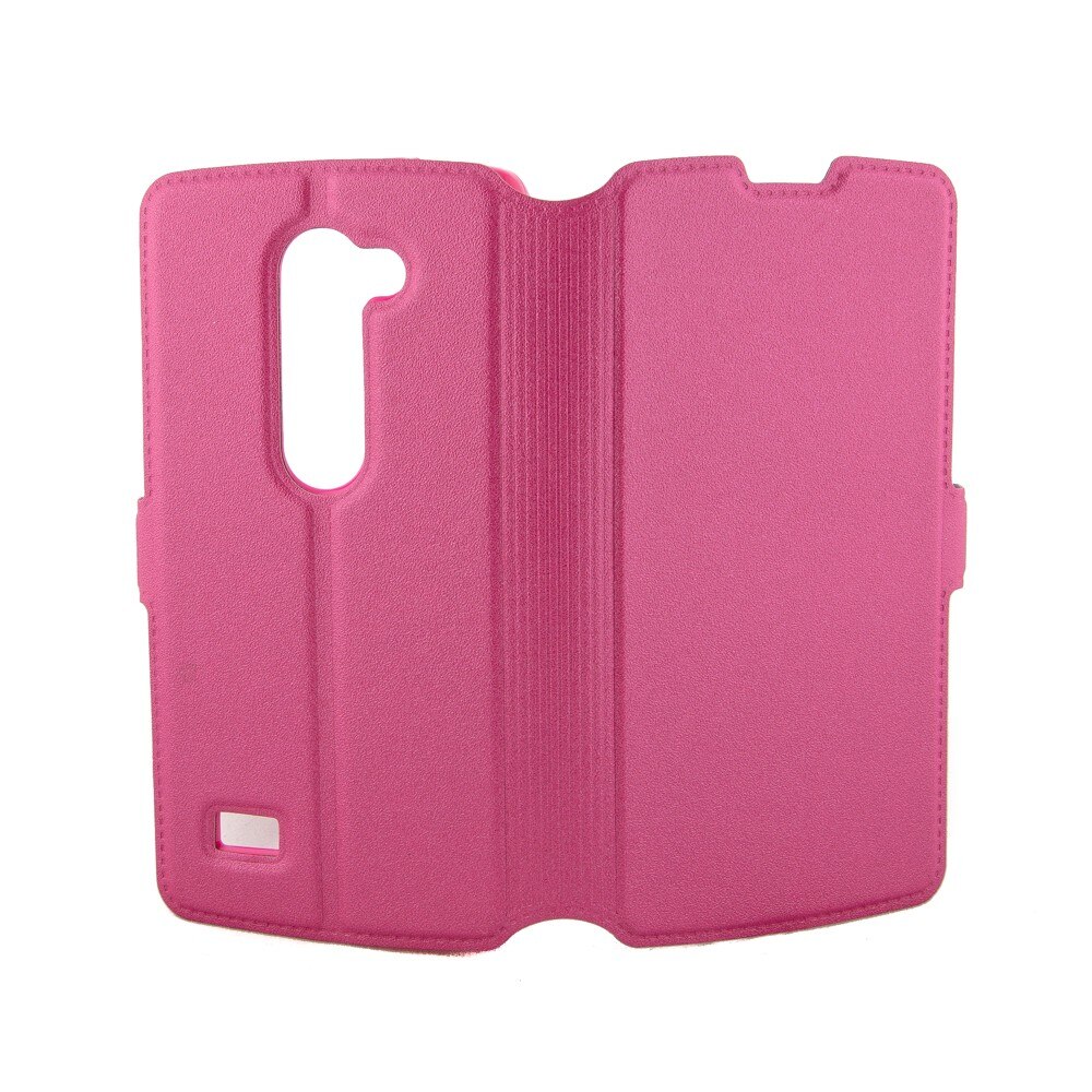 Husa LG Leon, Pocket Book, piele eco, roz