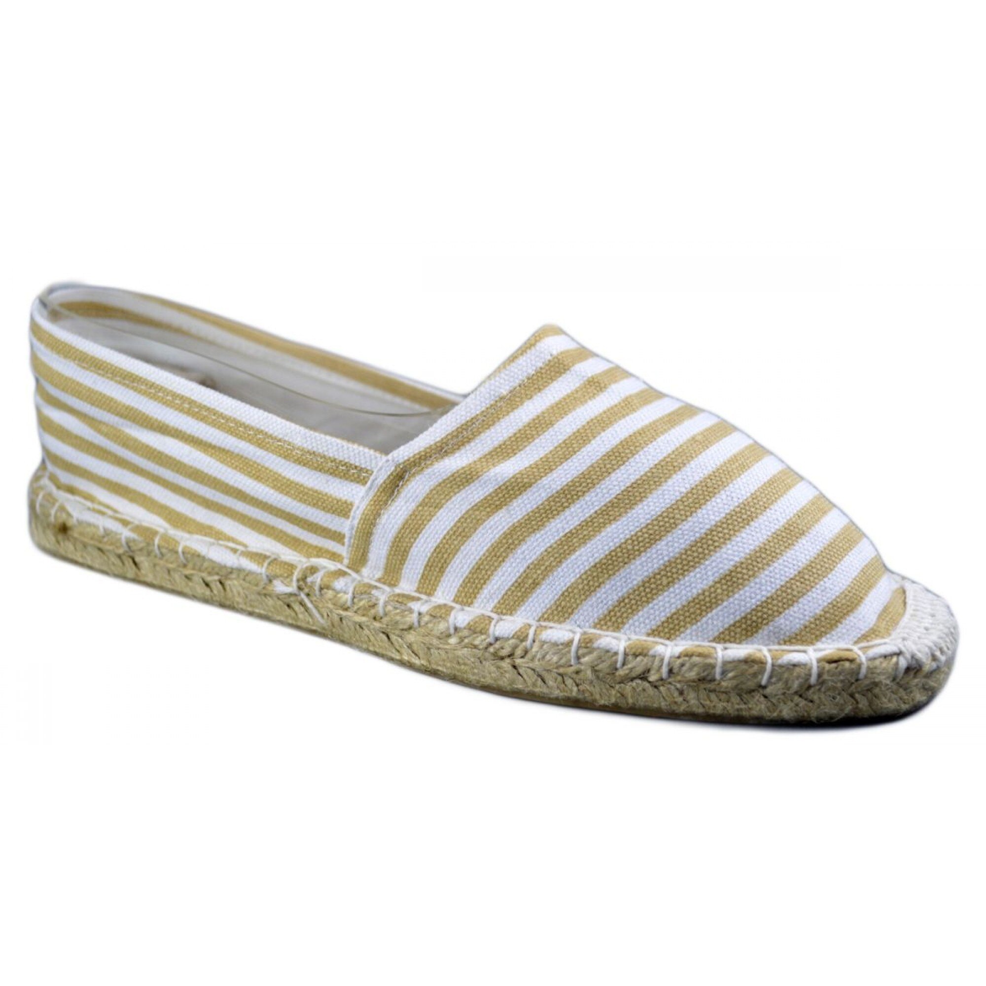 Espadrile barbatesti cu dungi, bej, Bej, 42