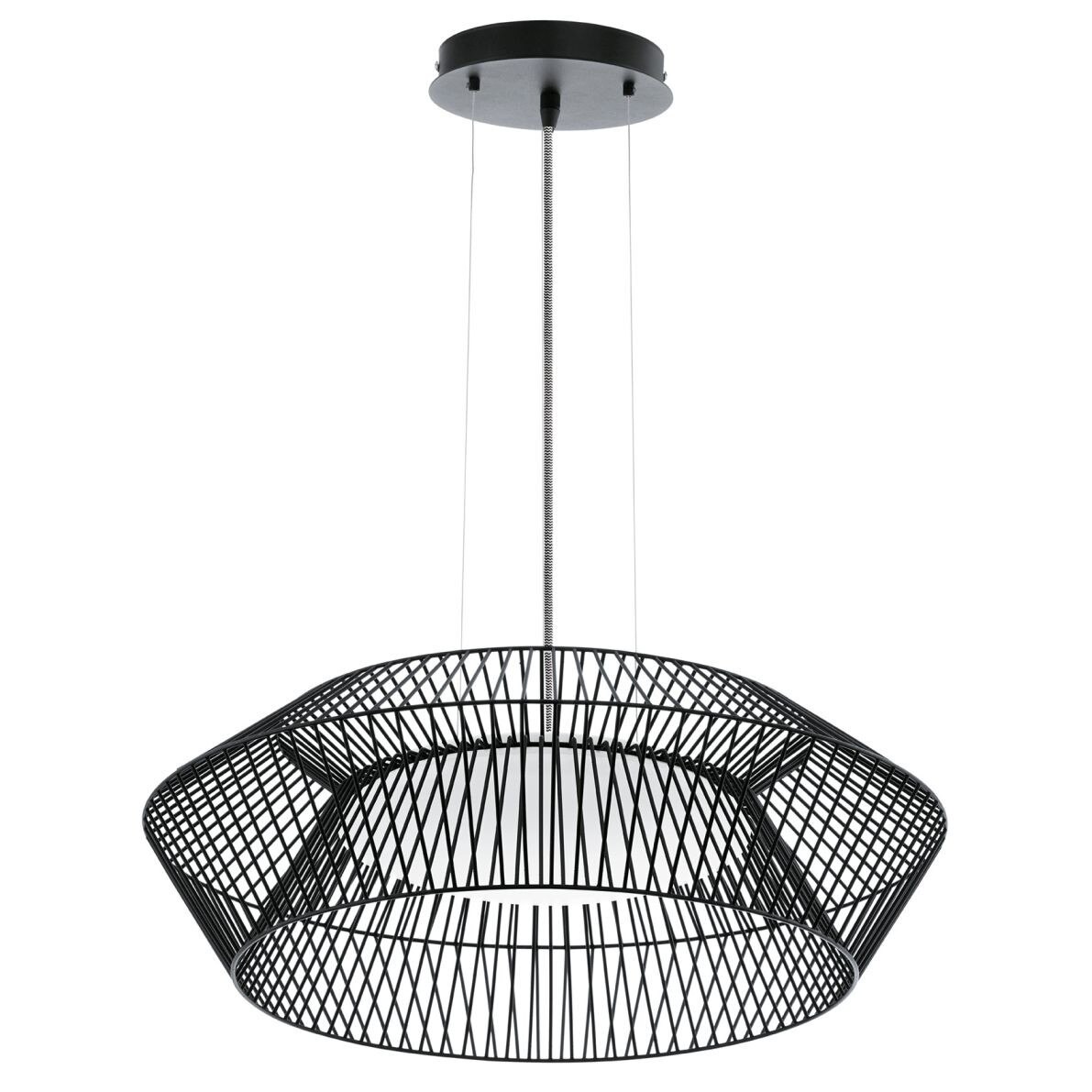 Pendul Led PIASTRE 18 W Negru 94202