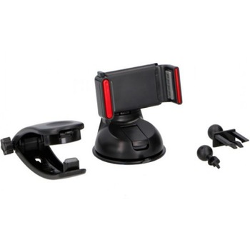 Suport telefon Dunlop, multi position (bord, parbriz, grila de ventilatie), 55cm-86cm, latime, 360° Suport telefon Dunlop, multi position (bord, parbriz, grila de ventilatie), 55cm-86cm, latime, 360°