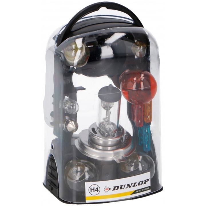 Set becuri H4 Dunlop, 11 buc