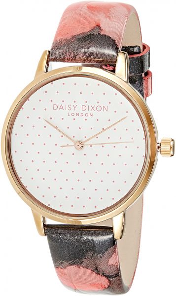 Ceas dama Daisy Dixon, carcasa metalica rose gold, curea multicolora, DD008PRG