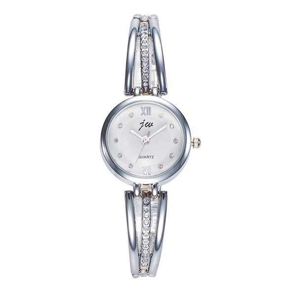Ceas jw Dama Quartz Casual Elegant Silver, PN999826SR, curea din metal (zale), afisaj Analog
