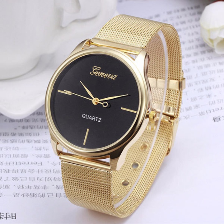 Ceas Dama Quartz Geneva Casual Elegant, CP9916NU, curea din metal (mesh), afisaj analog
