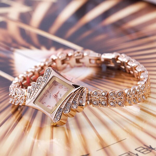 Ceas Dama Quartz jw Elegant Gold, CP9123GD, curea din metal (zale), afisaj analog