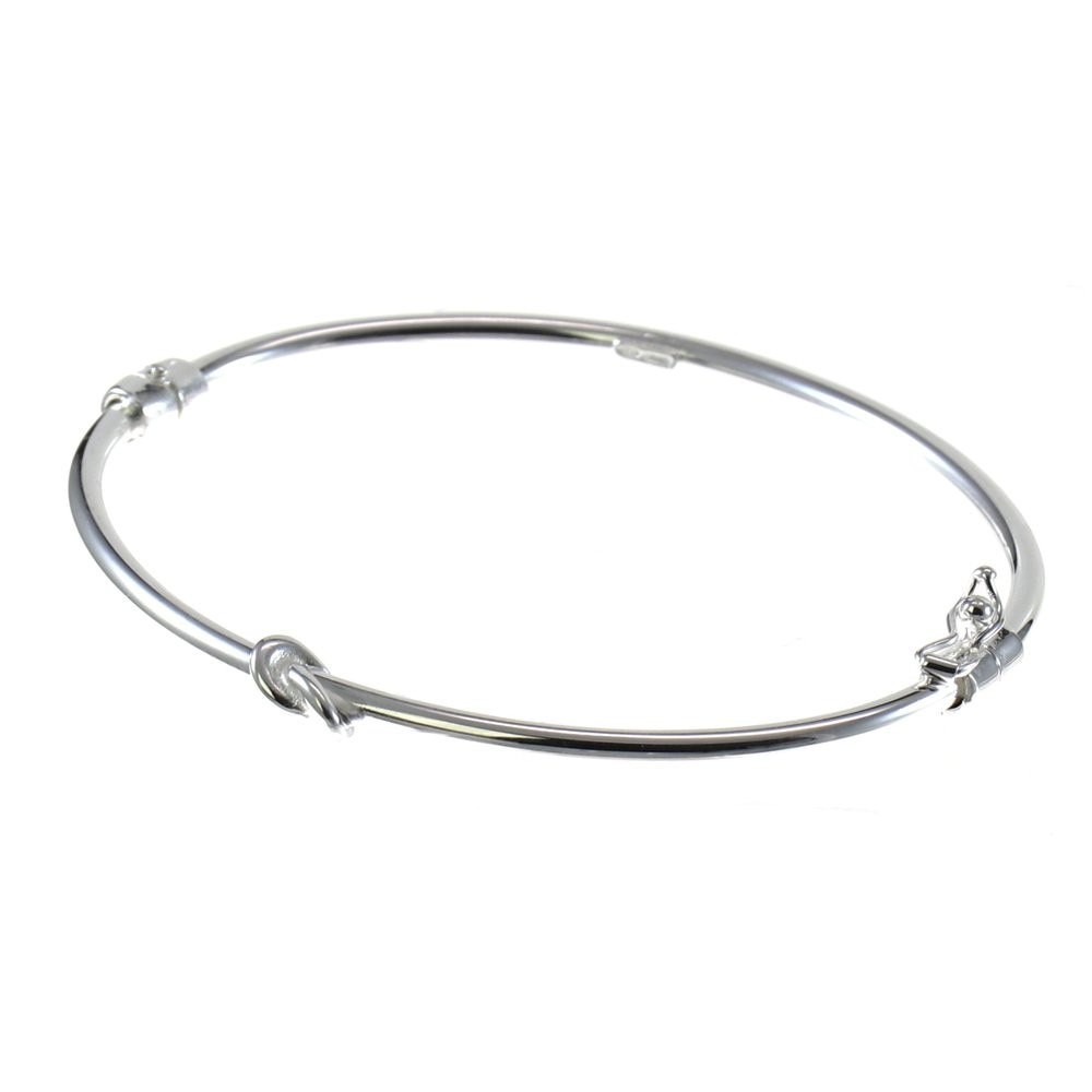 Bratara IJOO, fixa, din argint 925 - Love Knots