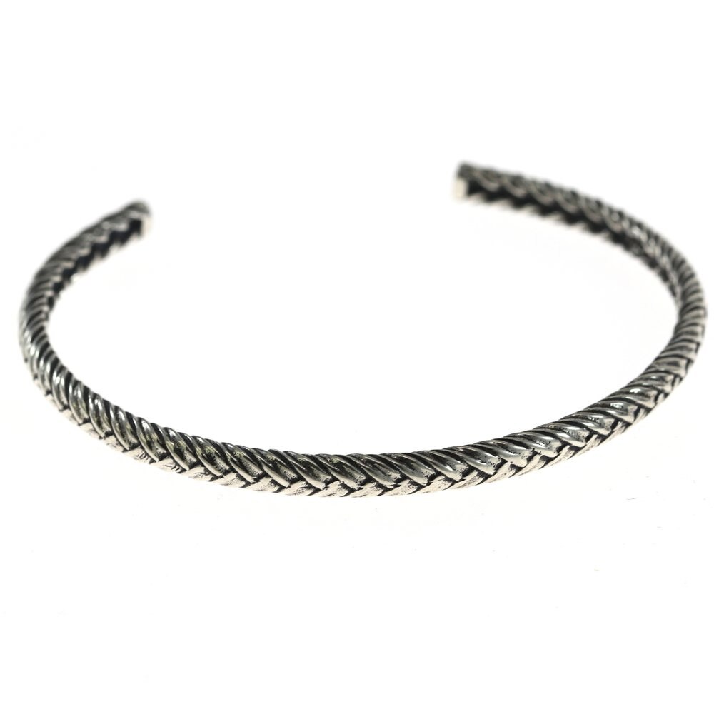 Bratara IJOO, masiva, din argint 925 antichizat - Just Braided