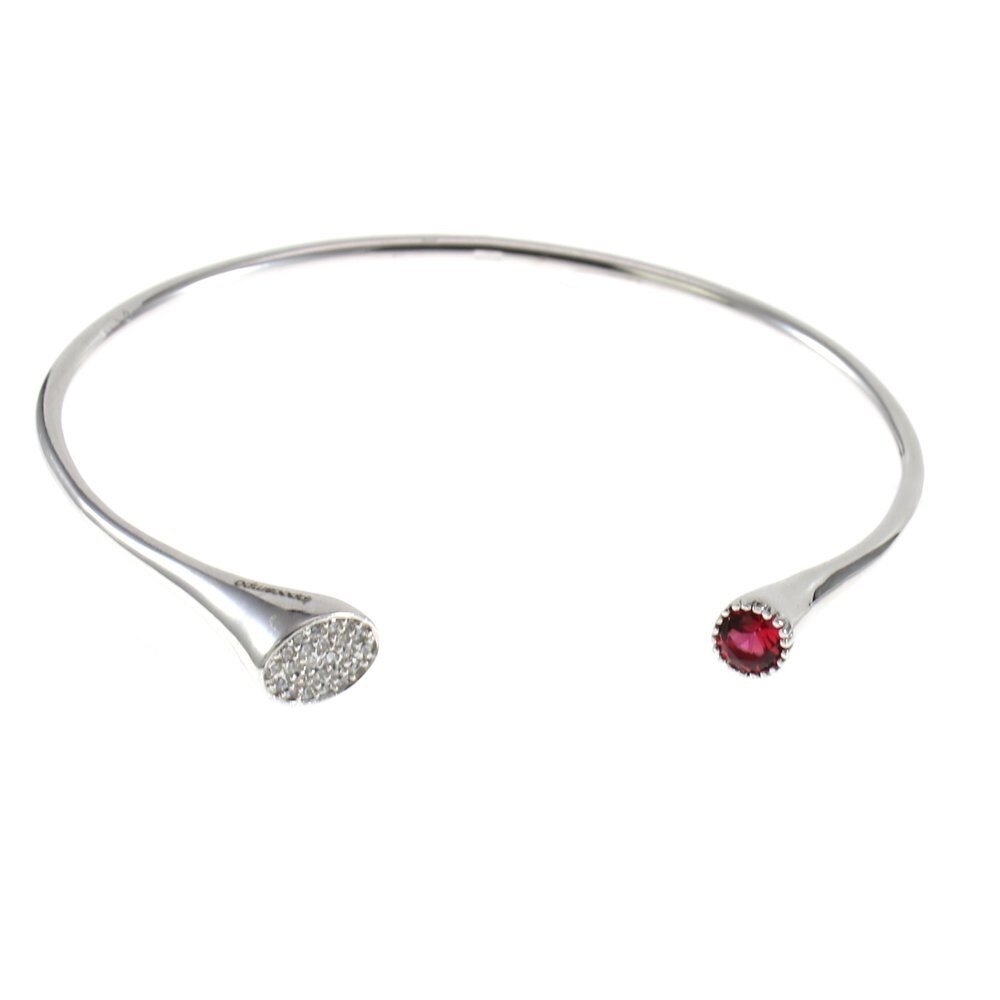 Bratara IJOO, din argint 925 placat cu rodiu - Ruby Red