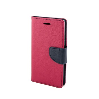 Husa Microsoft Lumia 730, Fancy, piele eco, roz Husa Microsoft Lumia 730, Fancy, piele eco, roz