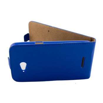Husa Sony Ericssson Xperia E4G, piele eco, Slim Flexi, albastru Husa Sony Ericssson Xperia E4G, piele eco, Slim Flexi, albastru