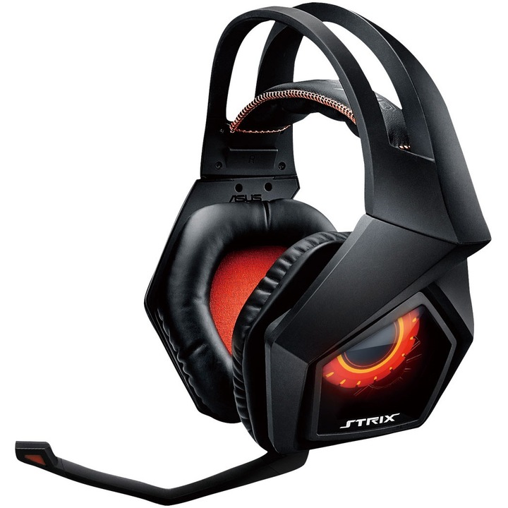 Слушалки Gaming ASUS ROG Strix 7.1 - True 7.1 Surround, Микрифон, Черни