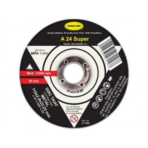 Disc taiat metal 41A36R-BF - 115X1.6X22.23 MM