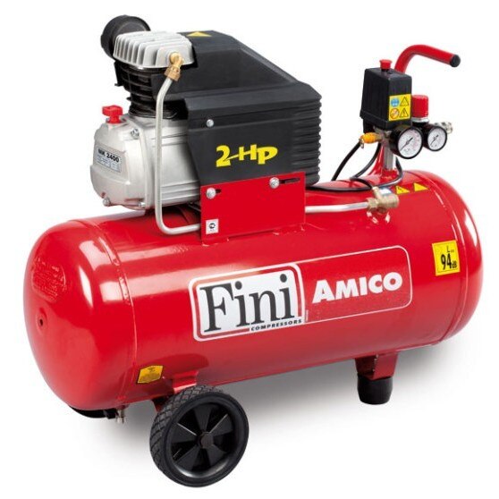 Compresor aer cu ulei Fini 2cp 50l debit aer refulat 170l/min 8bar 29.3kg
