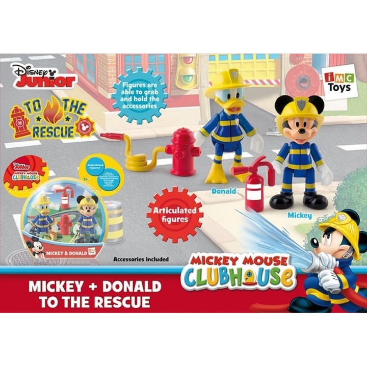 Interaktív figurák IMC Toys Mickey és Donald Firefighters
