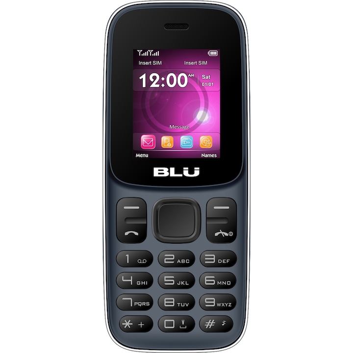 Мобилен телефон BLU Z5, Dual Sim, Тъмно Син, Меню на Български Език