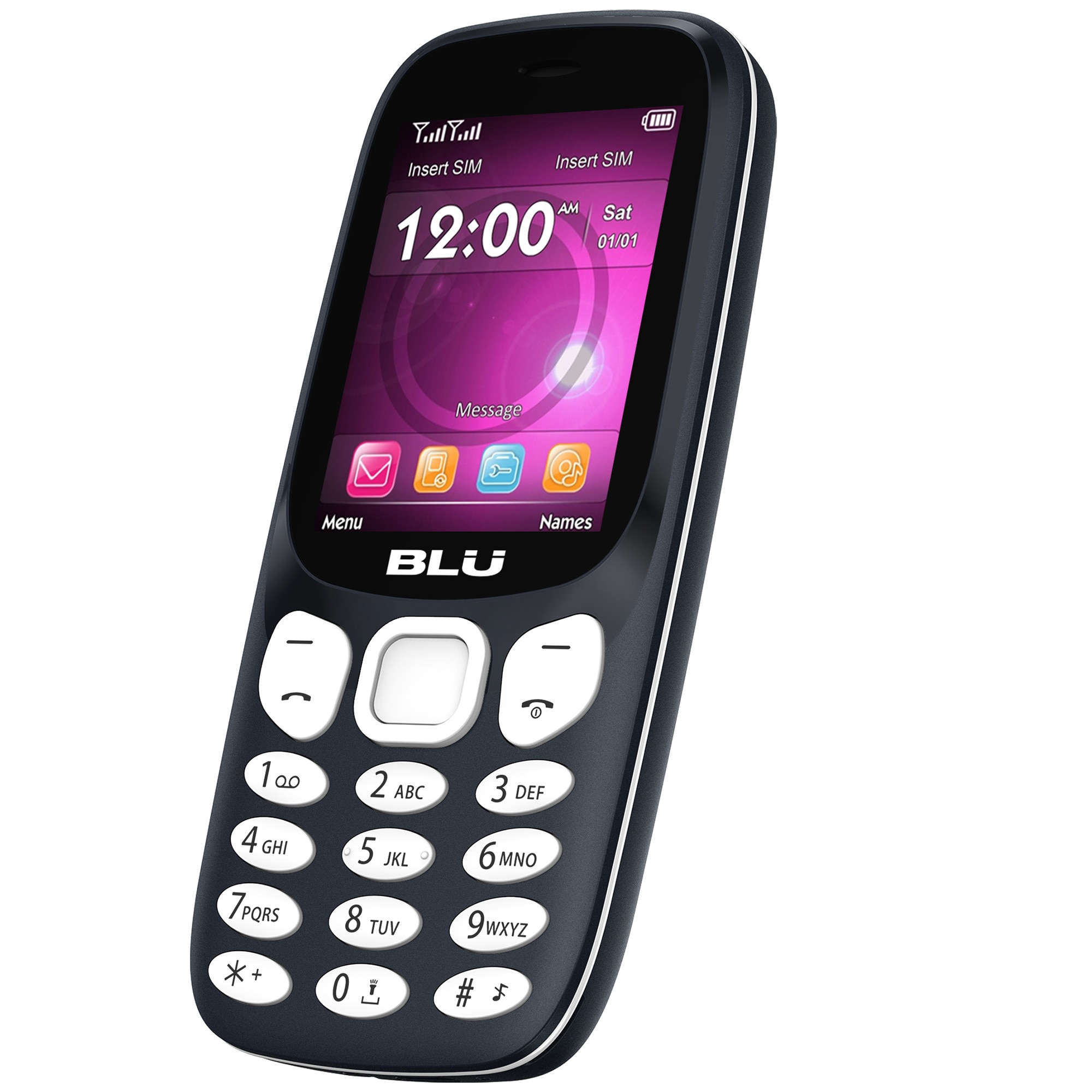 Мобилен телефон BLU Tank JR. Plus, Dual Sim, Тъмно Син, Меню на Български  Език - eMAG.bg