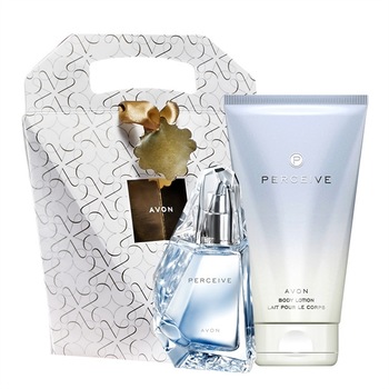 Set cadou Perceive- Apa de parfum Perceive 50 ml, Lotiune de corp Perceive 150 ml si Punga cadou Set cadou Perceive- Apa de parfum Perceive 50 ml, Lotiune de corp Perceive 150 ml si Punga cadou