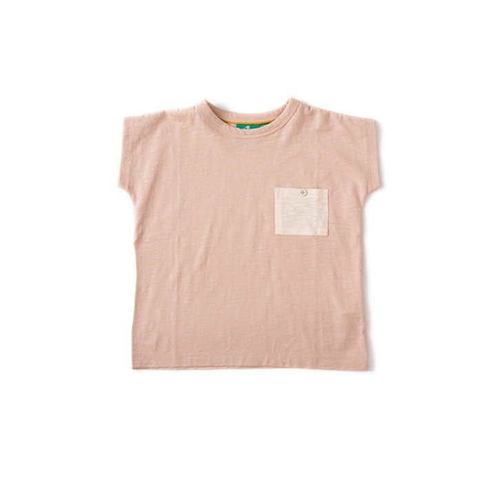 Tricou roz pal "Briza de vara", bumbac organic, roz, copii 3 - 4 ani