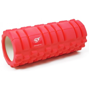 Rola Cilindru Masaj din spuma dura, pentru antrenamentele, Yoga, Pilates, Armageddon Sports, Fitness Foam Roller, 33 cm, Rosu Rola Cilindru Masaj din spuma dura, pentru antrenamentele, Yoga, Pilates, Armageddon Sports, Fitness Foam Roller, 33 cm, Rosu
