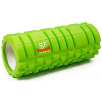 Rola Cilindru Masaj din spuma dura, pentru antrenamentele, Yoga, Pilates, Armageddon Sports, Fitness Foam Roller, 33 cm, Verde