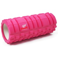 Rola Cilindru Masaj din spuma dura, pentru antrenamentele, Yoga, Pilates, Armageddon Sports, Fitness Foam Roller, 33 cm, Roz