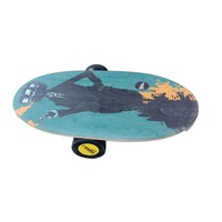 Placa pentru balans, balance board, fabric016 ,verde galben ,70x40 cm
