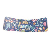 Placa curbata pentru balans, balance board, fabric016, love&peace, hippy