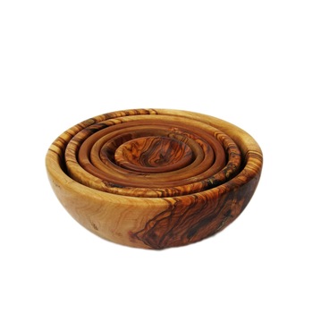 Set 6 boluri lemn maslin, OWT-03-02 Set 6 boluri lemn maslin, OWT-03-02