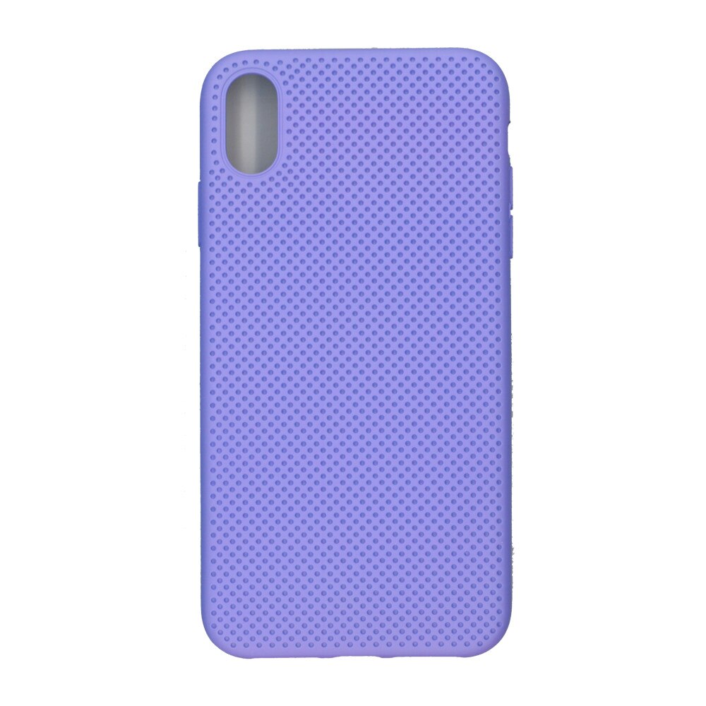 Husa din silicon cu perforatii, Eurocell, pentru iPhone XR, mov