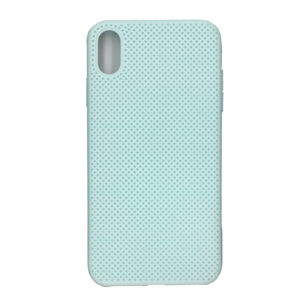 Husa din silicon cu perforatii, Eurocell, pentru iPhone XS Max, verde