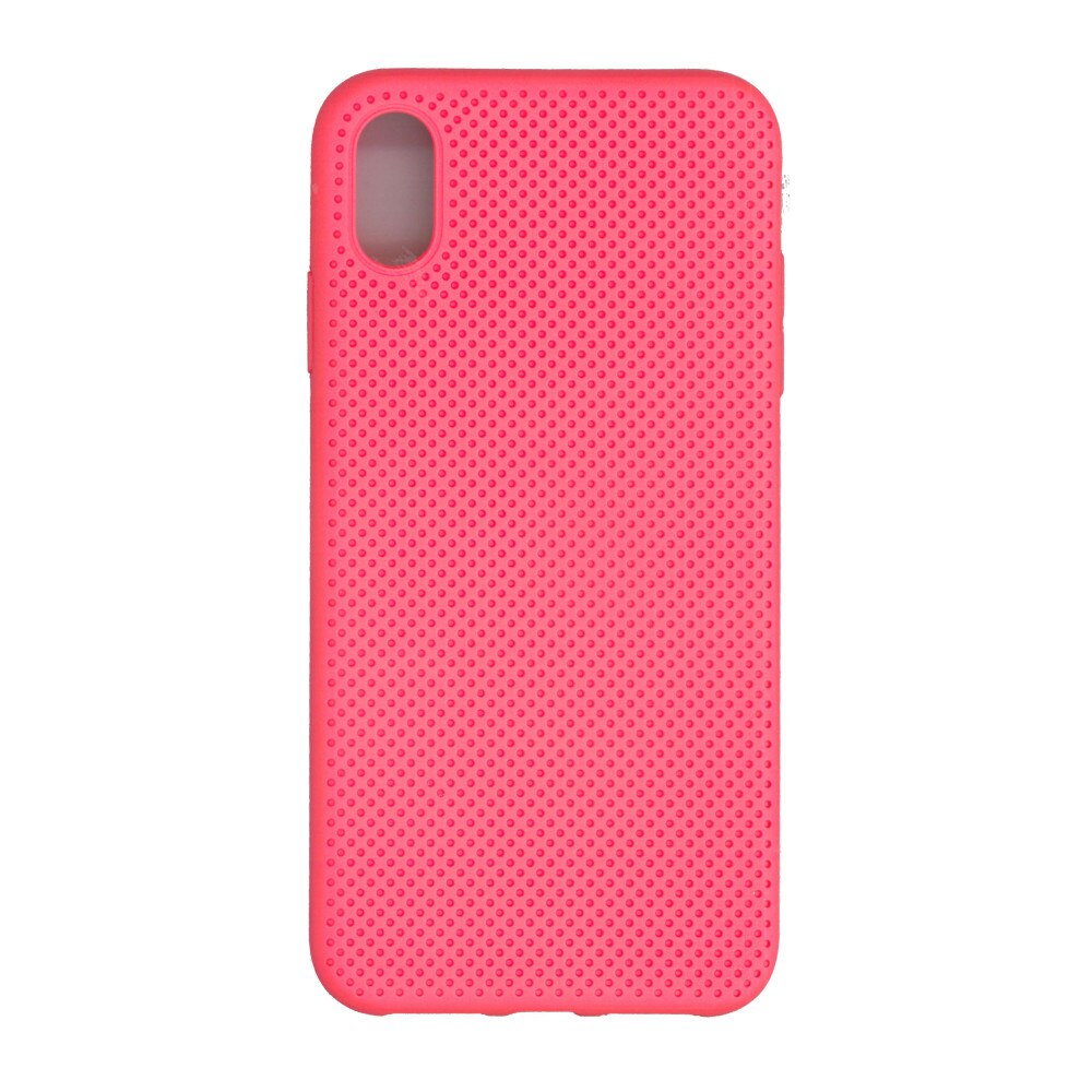 Husa din silicon cu perforatii, Eurocell, pentru iPhone XS Max, portocaliu