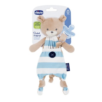 Suport Chicco Suzeta 3 in 1 Pocket Friend, BLUE Suport Chicco Suzeta 3 in 1 Pocket Friend, BLUE