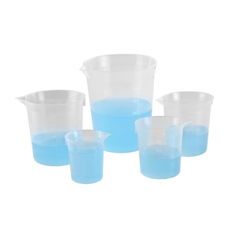 Set didactic pentru masurare lichide Miniland, 5 recipiente, 7 ani+