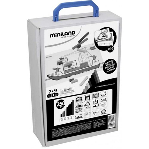 Kit pentru jocuri aritmetice Miniland, 16 carduri ilustrate