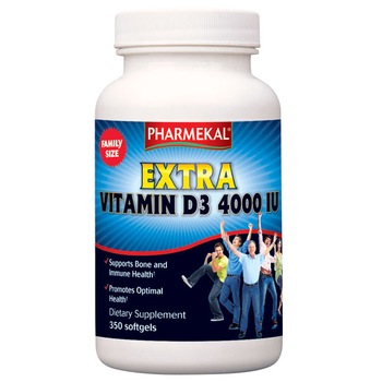 Extra Vitamina D3 4000 UI ,PHARMEKAL, 350 capsule,pachet economic Extra Vitamina D3 4000 UI ,PHARMEKAL, 350 capsule,pachet economic