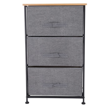 Comoda Grunberg , 45 x 30 x 73 cm, 3 sertare, GRI, TB67 Comoda Grunberg , 45 x 30 x 73 cm, 3 sertare, GRI, TB67