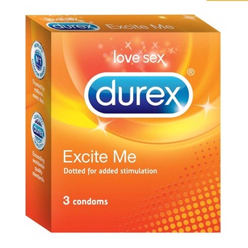 Prezervative Durex Excite Me, 3 buc Prezervative Durex Excite Me, 3 buc